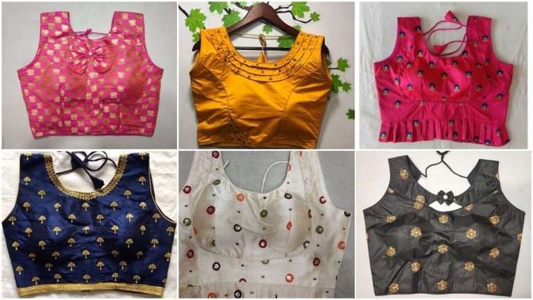 Latest designer ready made blouse design