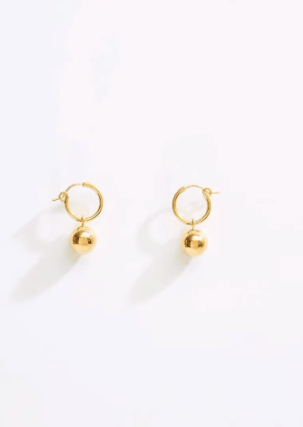 Simple daily wear gold earring design