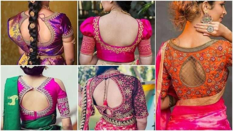 Stunning blouse back neck designs