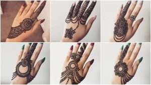Back hand mehndi design