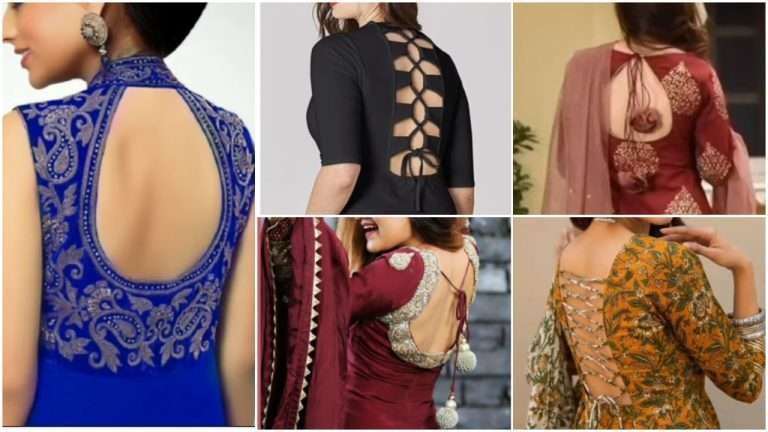 Kurti back neck design