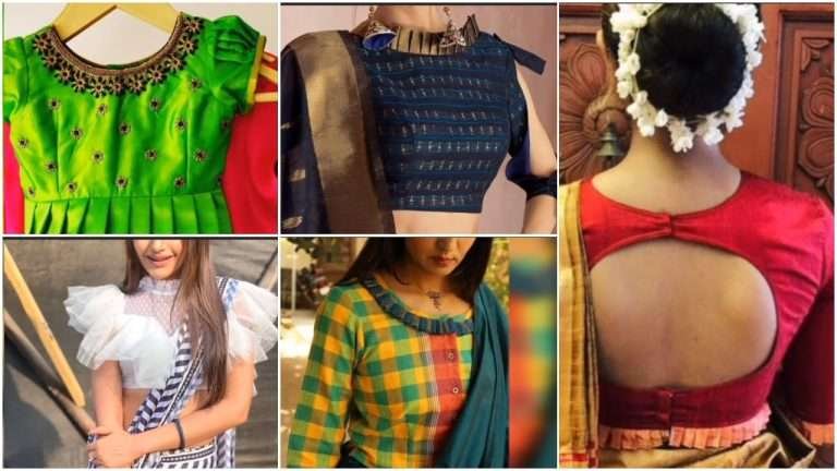 New model frill blouse neck designs