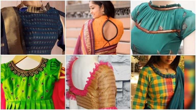 New model frill blouse neck designs