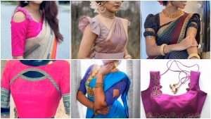 Latest boat neck blouse designs
