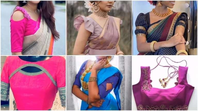 Latest boat neck blouse designs