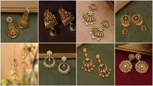 Latest gold earring designs with best price