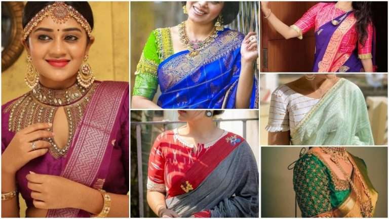 Trendy blouse designs for silk saree