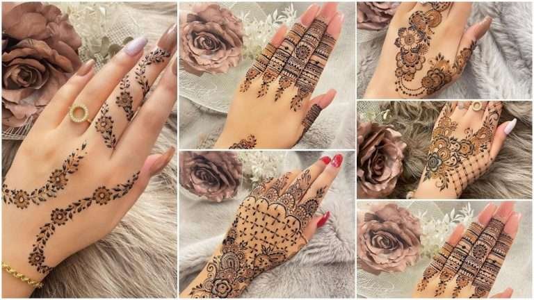 Back hand mehndi design