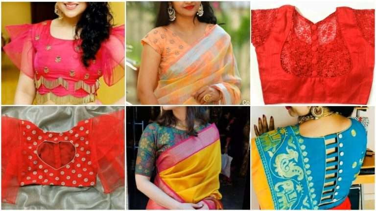 Top beautiful sari blouse design