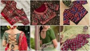 Stylish and trendy blouse back neck design