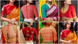 Top 30 latest and trendy blouse designs for back neck