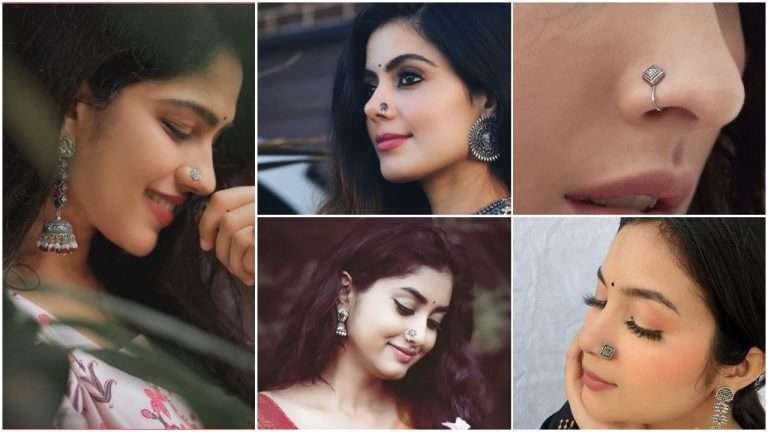 Latest gold nose pin designs in india