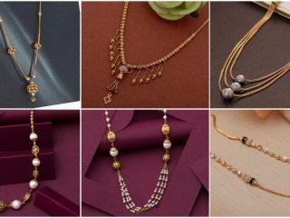 Latest long gold necklace designs