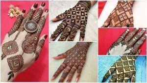 Back hand mehndi design