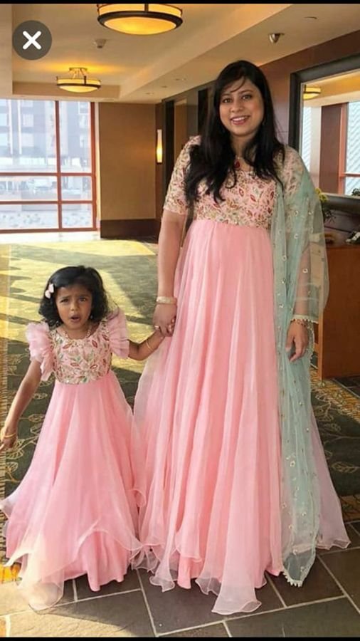 Mommy daughter twinning dress