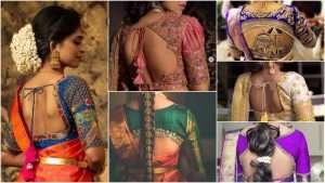 Stunning blouse back neck design