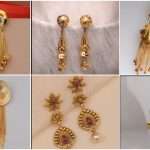 Gold earrings design