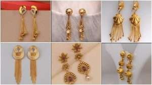 Gold earrings design