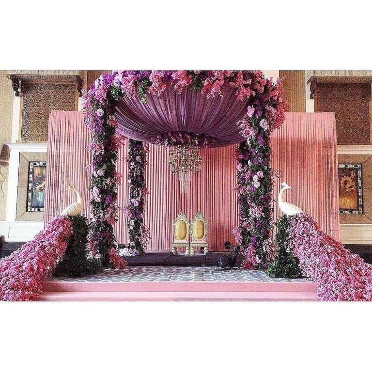 Best Indian wedding reception stage decoration