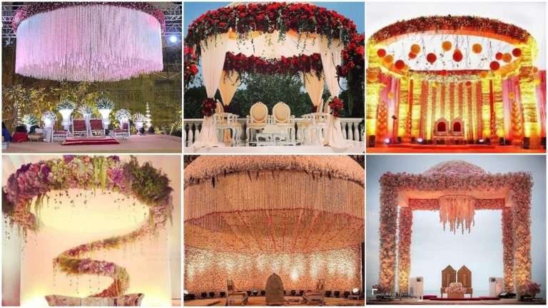 Best Indian wedding reception stage decoration