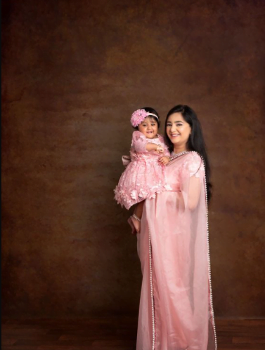 Mommy daughter twinning dress