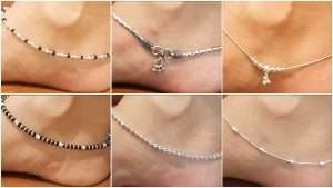 Daily wear silver anklet payal designs