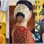 Floral accessories for wedding hairstyles