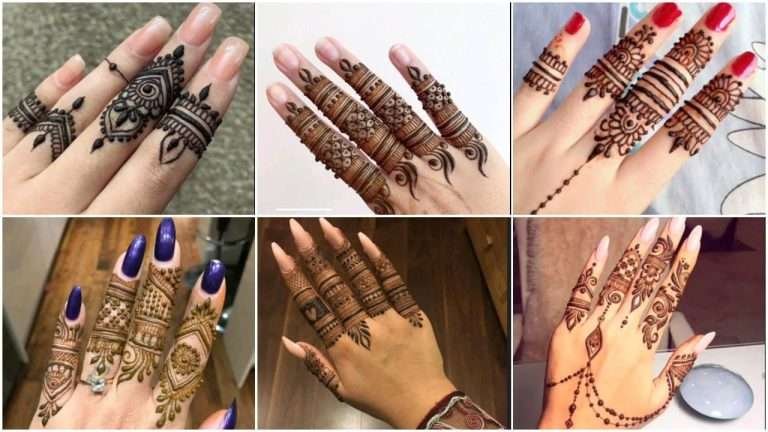 New finger mehndi designs