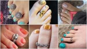 Latest beautiful silver toe ring design collection