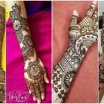 Bridal hand mehndi design