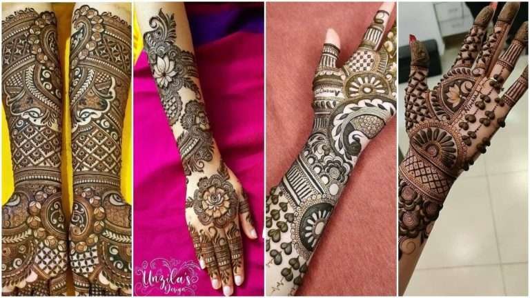 Bridal hand mehndi design
