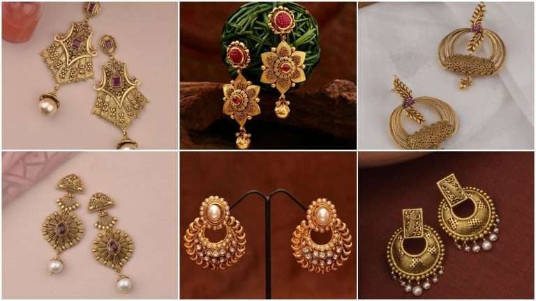 Gold earring design