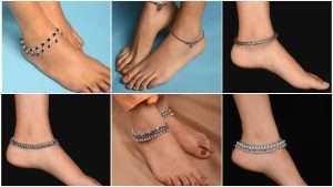 15 Latest designs of silver anklets for women and girls