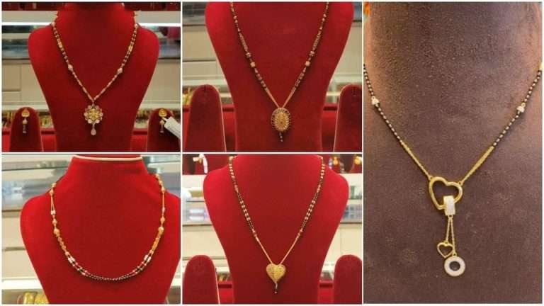 Simple gold mangalsutra designs