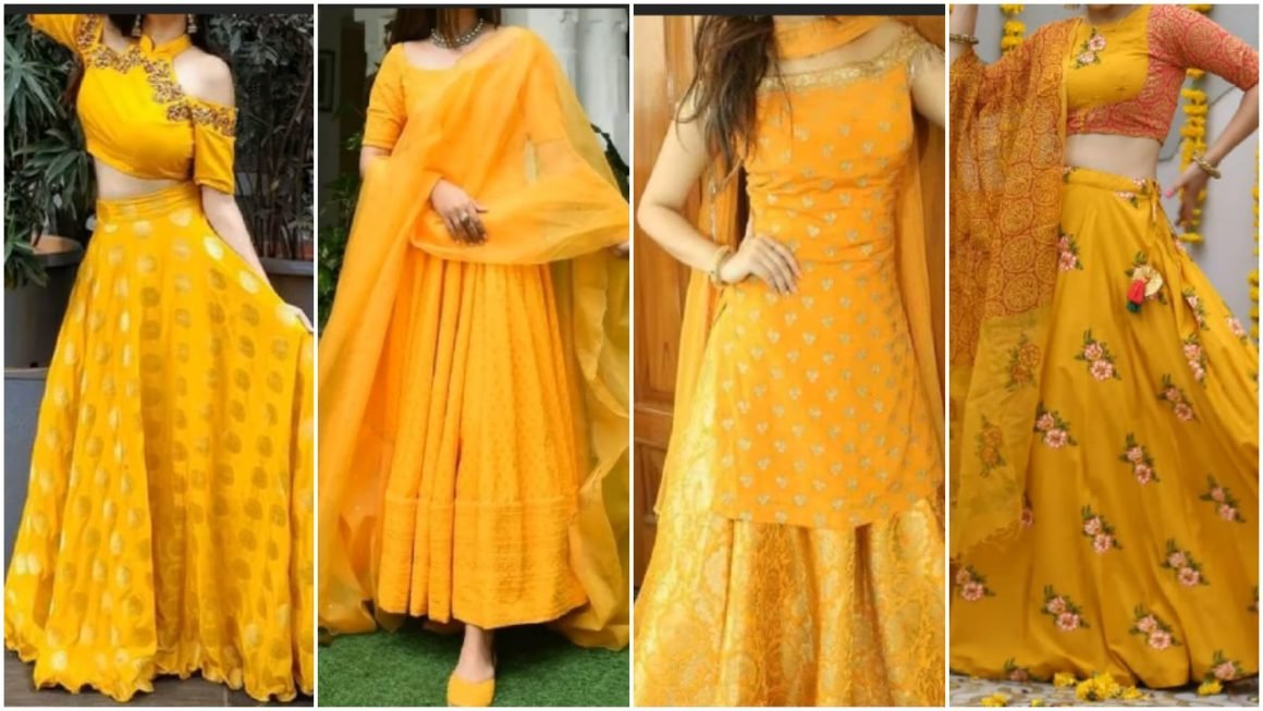 Haldi outfit ideas for bride