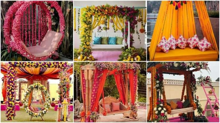 The most pretty jhoola decor ideas for your mehndi ceremony