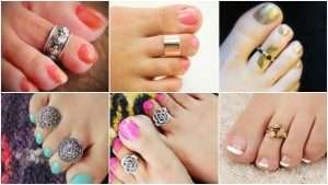 Latest beautiful and traditional silver toe ring design collection