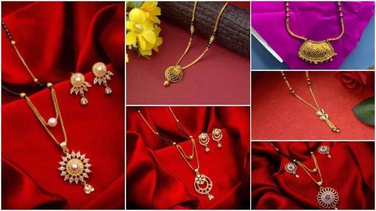 Simple modern mangalsutra design