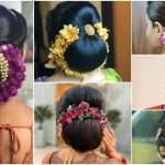 Different style bridal buns