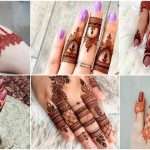 Simple finger mehndi design