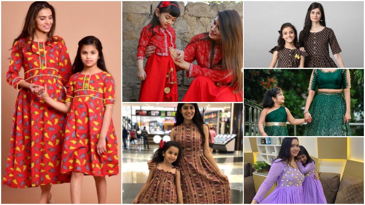 Mother-daughter matching dress ideas