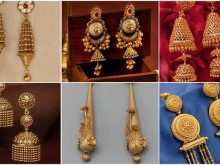 New stylish gold earring designs for girls