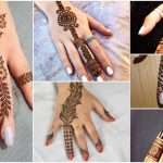 Simple finger mehndi design