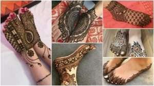 Trending foot  mehndi designs for brides