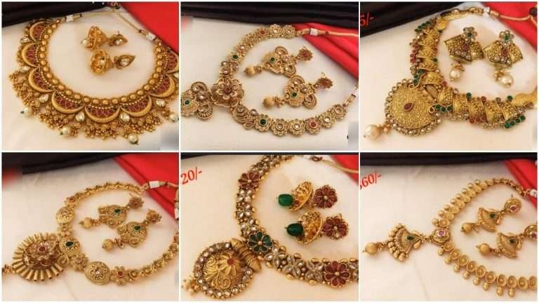 Latest gold necklace design