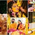 Unique haldi ceremony photoshoot ideas