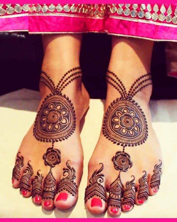 Foot mehndi designs