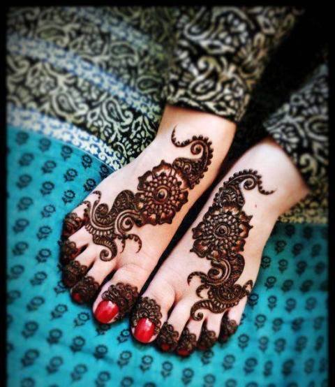 Foot Mehndi Designs