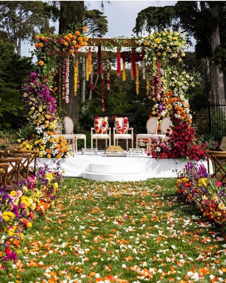 floral mandaps for your fairytale wedding