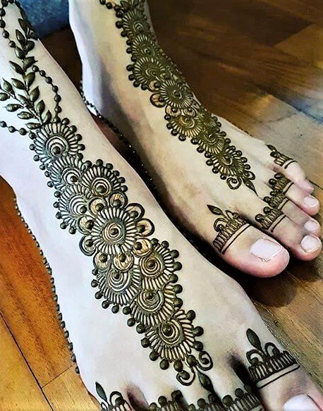 Foot mehndi designs